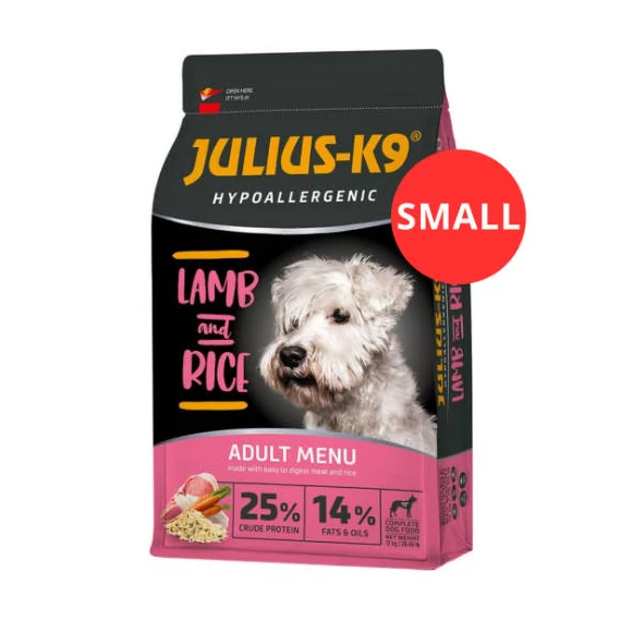 JULIUS-K9 12kg ADULT HYPOALLERGENIC LambRice (bárányrizs) SMALL