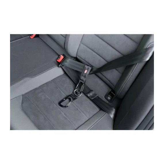 Trixie Seatbelt loop, universal - Biztonsági övcsatba csatlakotatható (fekete) rövid póráz (XS-S:30cm/25mm)