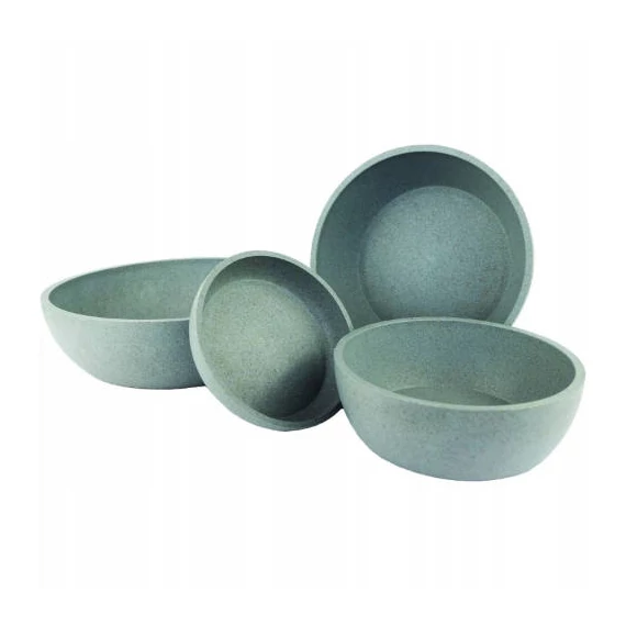 Comfy Miska Bambusowa Bowl - tál (bambusz, szürke-kék) kutyák és macskák részére (550ml)