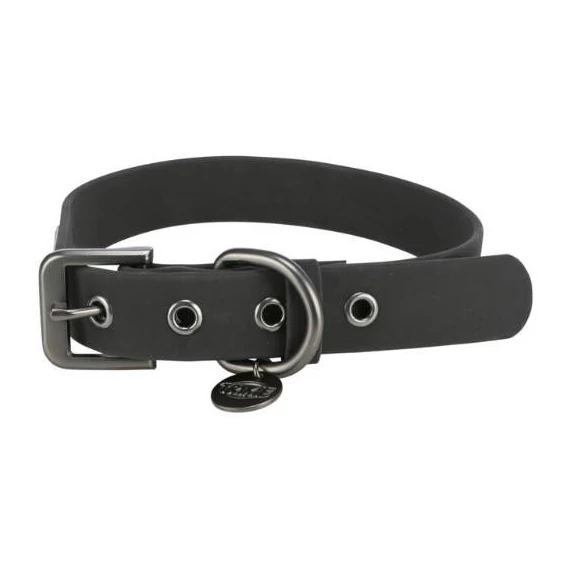 Trixie Citystyle Collar - nyakörv (fekete, PVC) kutyák részére (S-M:30-37cm/20mm)