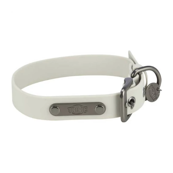 Trixie Citystyle collar PVC, Citystyle nyakörv, L-XL:50-57cm/30mm,világos szürke