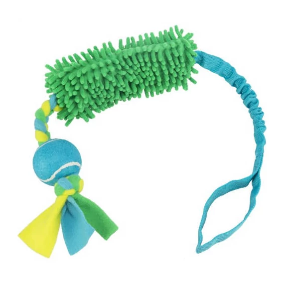 KT26.Trixie Bungee Rope for Tugging with Tennis Ball - játék (kötél teniszlabdával) kutyák részére (Ø85cm)