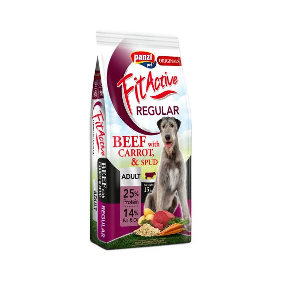 FitActive ORIGINALS 15kg REGULAR Beef with Carrots and Spud (marha, sárgarépa, burgonya)