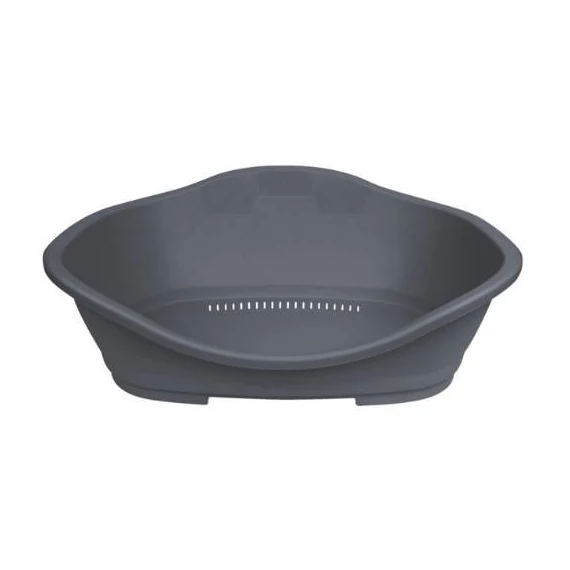 Trixie Sleeper Plastic Bed - műanyag fekhely (sötétszürke) kutyák részére (98/117cm)
