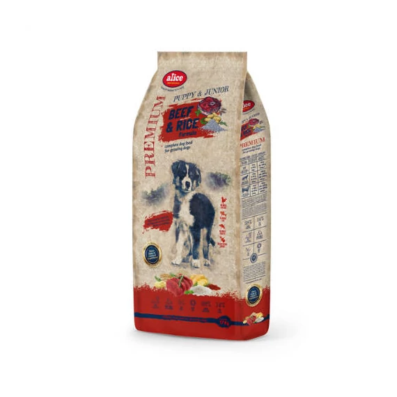 alicePROFESSIONAL PuppyJunior BeefRice száraztáp kölyök kutyák részére (marharizs, 17 kg)