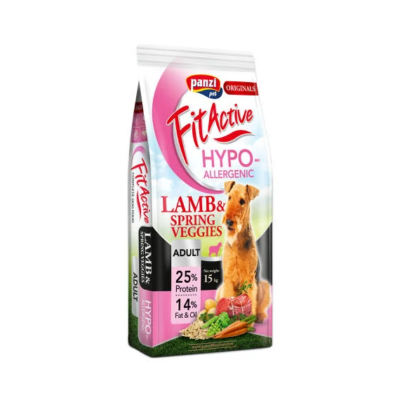 FitActive ORIGINALS 15kg ADULT HYPOALLERGENIC LambSpring Veggies (báránytavaszi zöldségek)