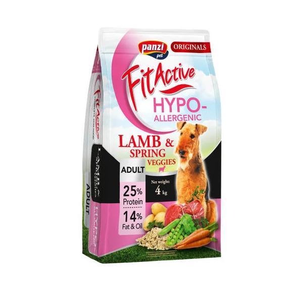 FitActive ORIGINALS 4kg ADULT HYPOALLERGENIC LambSpring Veggies (báránytavaszi zöldségek)