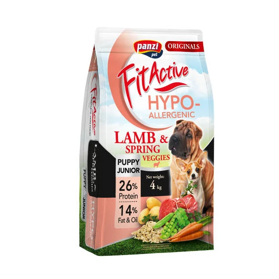 FitActive ORIGINALS HYPOALLERGENIC PuppyJunior LambSpring Veggies (báránytavaszi zöldségek) 4kg