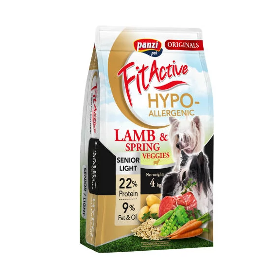 FitActive ORIGINALS 4kg SENIOR/LIGHT HYPOALLERGENIC LambSpring Veggies