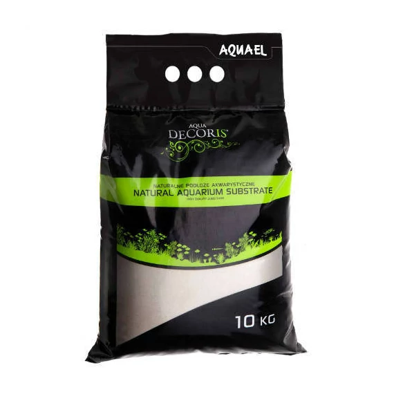 AquaEl 10kg Natural Aquvarium Substrate - Akváriumi dekorkavics (kvarchomok) 0,1-0,3mm (10kg)