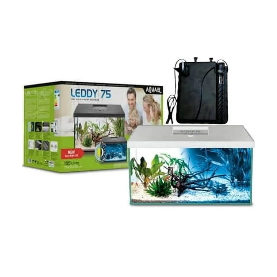 AquaEl Leddy 75 DayNight 2.0 BIO-FS white - akvárium szett (fehér) 105 liter (75x35x40cm)