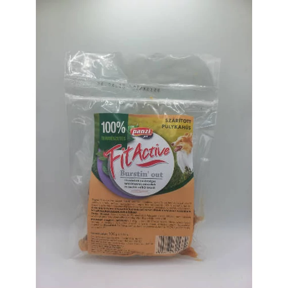 FitActive snack - jutalomfalat (szárított pulykahús) kutyák részére (100g)