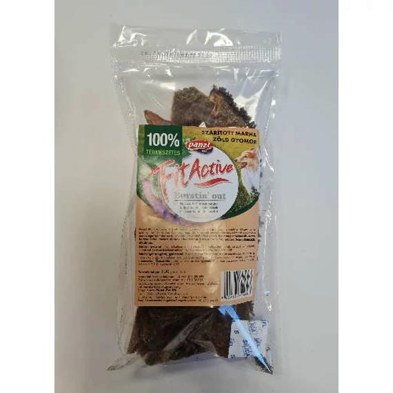 FitActive snack - jutalomfalat (szárított marha zöld gyomor) kutyák részére (100g)