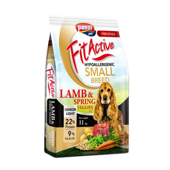 FitActive ORIGINALS SMALL BREED SENIOR/LIGHT HYPOALLERGENIC LambSpring Veggies (báránytavaszi zöldségek) 11 kg