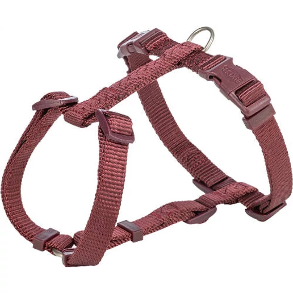 Trixie Premium H- hám - sangria málna (M-L) 52-75cm/20mm