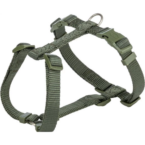 Trixie Premium H- hám - olívazöld (L-XL) 75-120cm/25mm