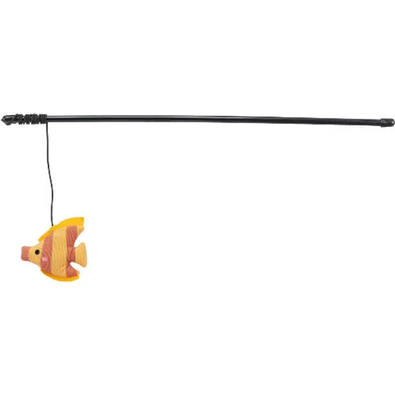 KT26.Trixie Playing Rod - játék macskapeca (halacskás) macskák részére (46cm)