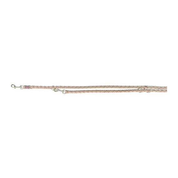 Trixie Cavo Leash - kiképzőpóráz fonott kötélből (mályva/homok) S-M (2m/Ø12mm)