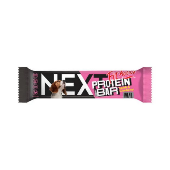 FitActiveNEXT Protein dessert Bar 55g LambCranberry (bárányvörösáfonya) - Jutalomfalat kutyák részére