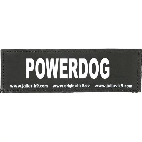 B:Julius K9-POWERDOG felirat hámhoz kutyák részére