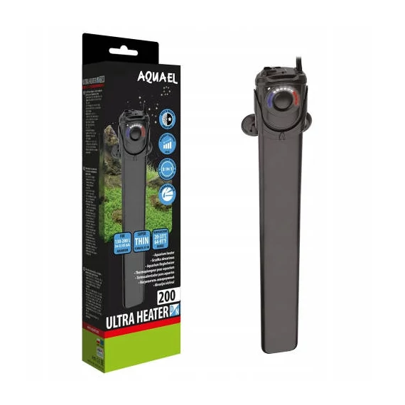 Aquael Ultra Heater 200W - Intelligens akváriumfűtő