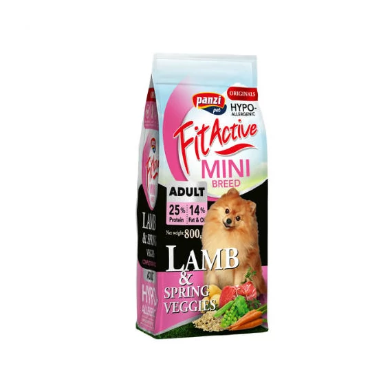 FitActive ORIGINALS MINI 800g ADULT Active HYPOALLERGENIC LambSpring Veggies