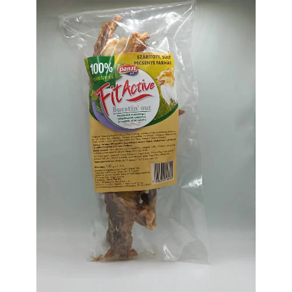 FitActive snack - jutalomfalat (szárított sült kacsafarhát) kutyák részére (100g)