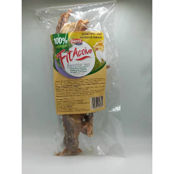 FitActive snack - jutalomfalat (szárított sült kacsafarhát) CRT kutyák részére (10*100g)