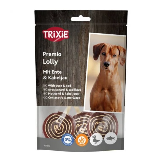 trixie 31570  Premio nyalóka, kacsatőkehal, kutyák részére, 11cm, 80g
