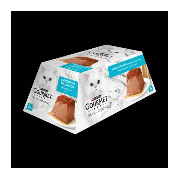 Gourmet REVELATIONS pástétom tonhallal és zamatos szósszal 2x57g