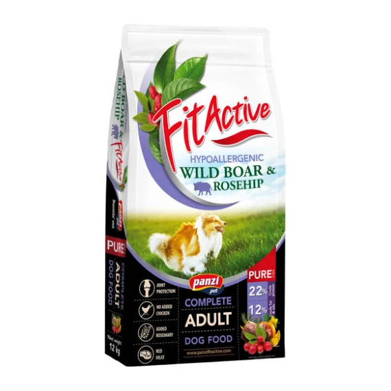 FitActive PURE 12kg Hypoallergenic WILD BOARROSEHIP (vaddisznó, csipkebogyó) - SMALL