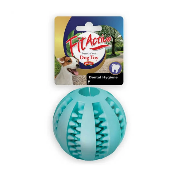 FitActive Denta Fun Ball - játék kutyák részére (fogtisztítós, mentolos labda, Ø7cm)