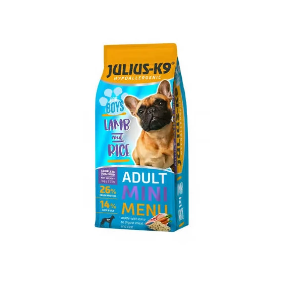 Julius K-9 MINI FOR BOYS 1kg ADULT HYPOALLERGENIC LambRice