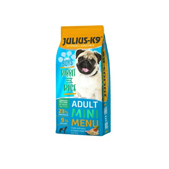 Julius K-9 MINI FOR BOYS 1kg ADULT HYPOALLERGENIC RabbitRice