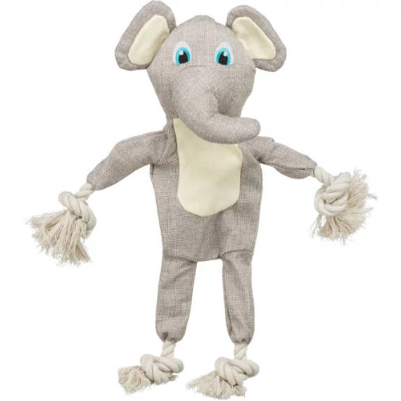 Trixie elefánt kötéllel, szövetből, 42cm