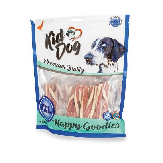 KIDDOG kacsa szendvics sodrott tőkehallal 500 g