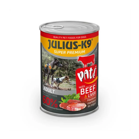 JULIUS-K9 DOG BeefLiver konzerv (marhamáj) 400g