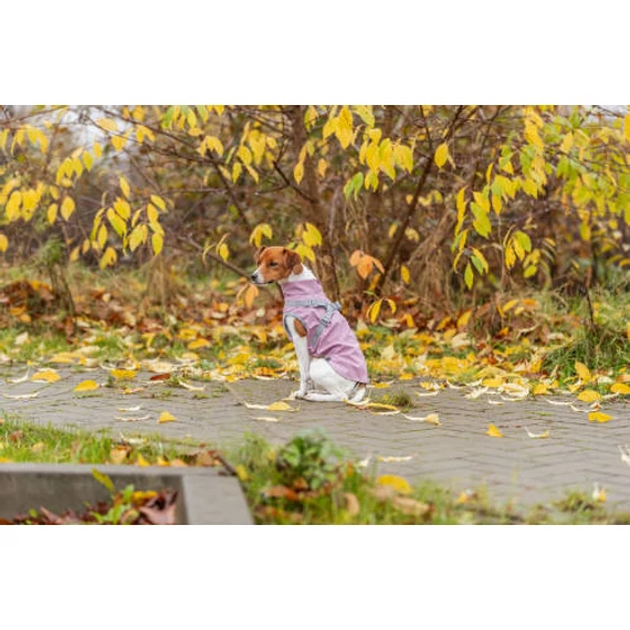 Trixie Pontis esőkabát,hámmal, S:40 cm, pink