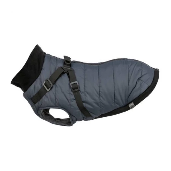 Trixie Coat Pontis with Harness - kabát hámmal (kék, vízlepergető) kutyák részére (XS) 27cm