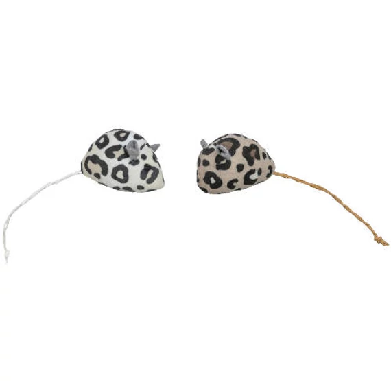 Trixie leopárdmintás plüss golyók, 5,5cm, 2db - macskák részére