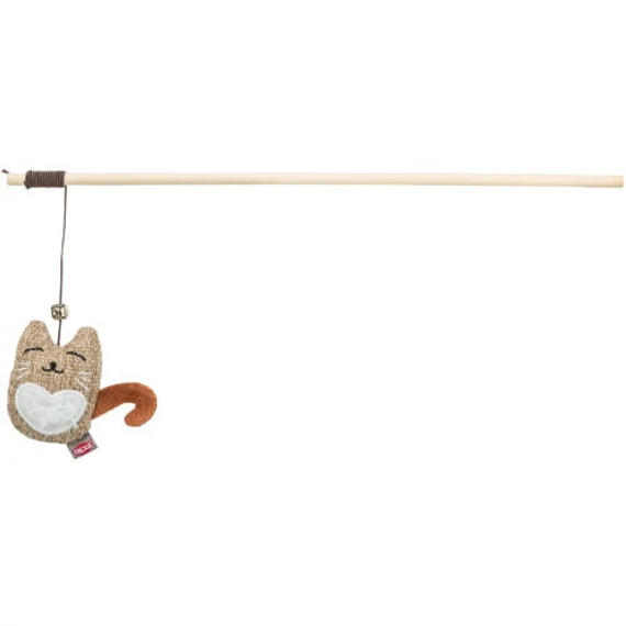 Trixie Playing rod with cat- cicapeca mosolygós cicával, 38cm