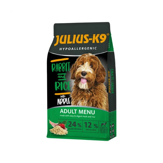 JULIUS-K9 12kg ADULT HYPOALLERGENIC RabbitRice (nyúlrizs) száraztáp