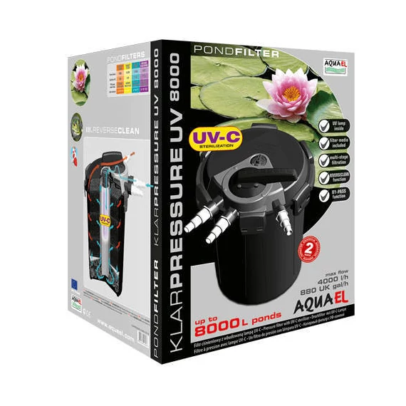 AquaEl Klarpressure UV-C - Kerti tavi szűrő (8000 liter)