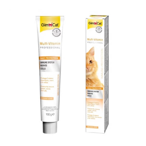 GimCat Multi-Vitamin pasta - Kiegészítő eleség (vitamin) paszta macskák részére (100g)