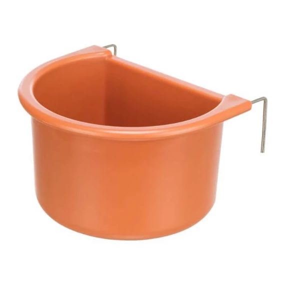 KT26.Trixie Hanging Bowl with Wire Holder - madáretető (műanyag) díszmadarak részére (150ml/8x6cm)