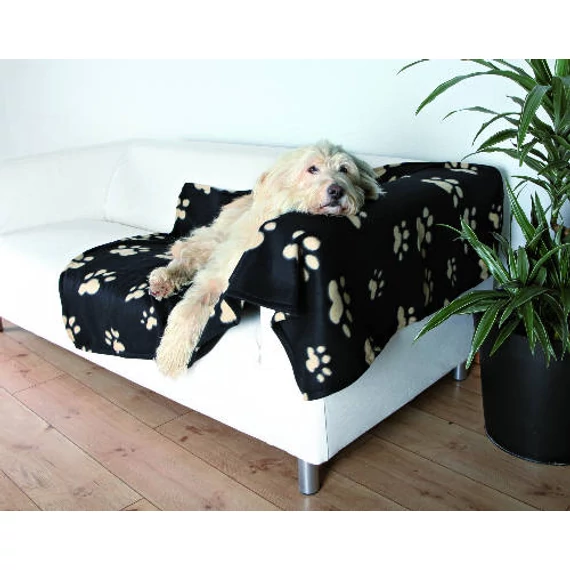 Trixie Barney Blanket - takaró (fekete/bézs mintás) kutyák részére (150x100cm)