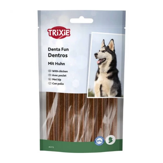 Trixie Denta Fun Dentros Whit poultry - jutalomfalat (fogtisztítós) kutyák részére 7x1db (180g)