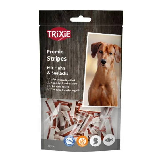 Trixie Premio Fish Chicken Stripes - jutalomfalat (csirke,hal) kutyák részére (75g)