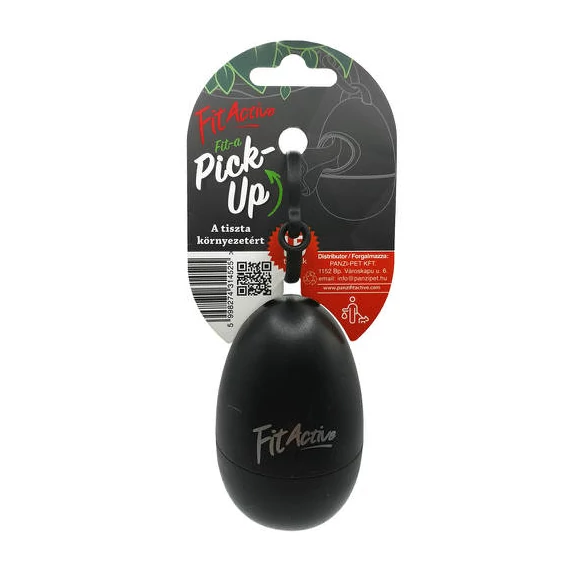 Fitactive Fit-a Pick-up - kutyapiszok zacskó tartó (műanyag/fekete)