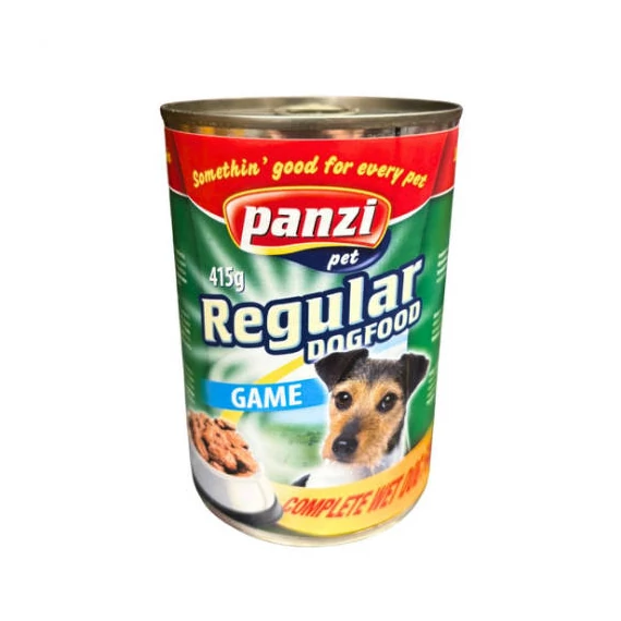 Panzi Regular konzerv kutyáknak (415g) - vad